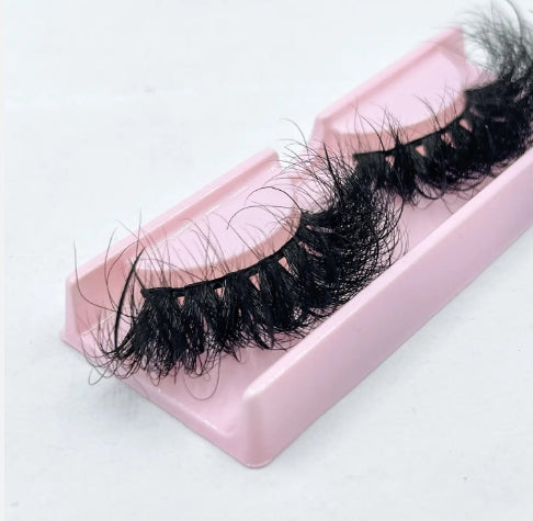 lashes vendor real mink fur 25mm spike lash wispy lashes full strip eyelashes fluffy mink eyelashes luxury eyelash*10 pairs