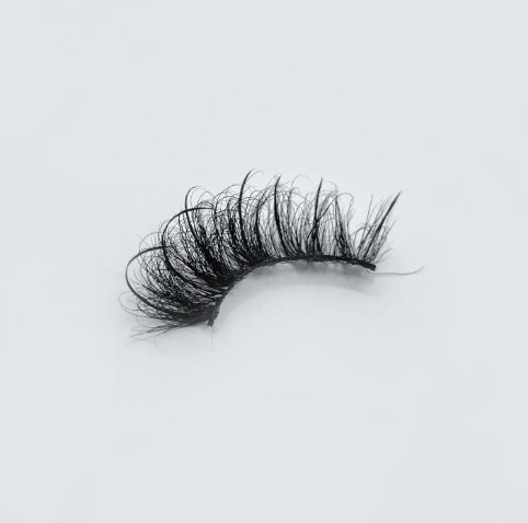 57A-FN Spike Real Mink Private Custom Packaging Labels Individual Eyelash Extensions Full Strip Eyelashes*10 pairs
