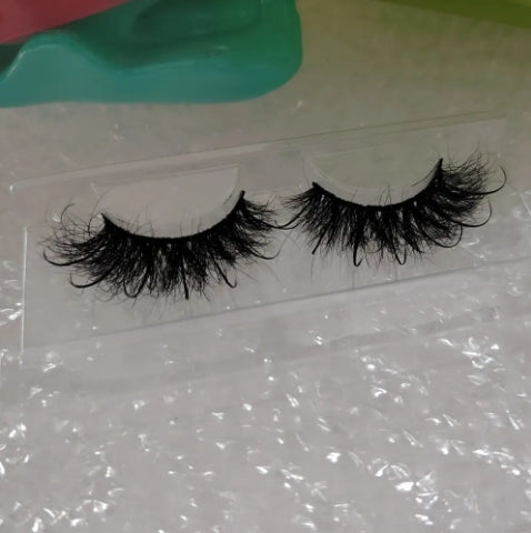 private label fluffy mink eyelash luxury eyelashes real Siberia mink fur full strip eyelashes wispy lash spiked lashes*10 pairs
